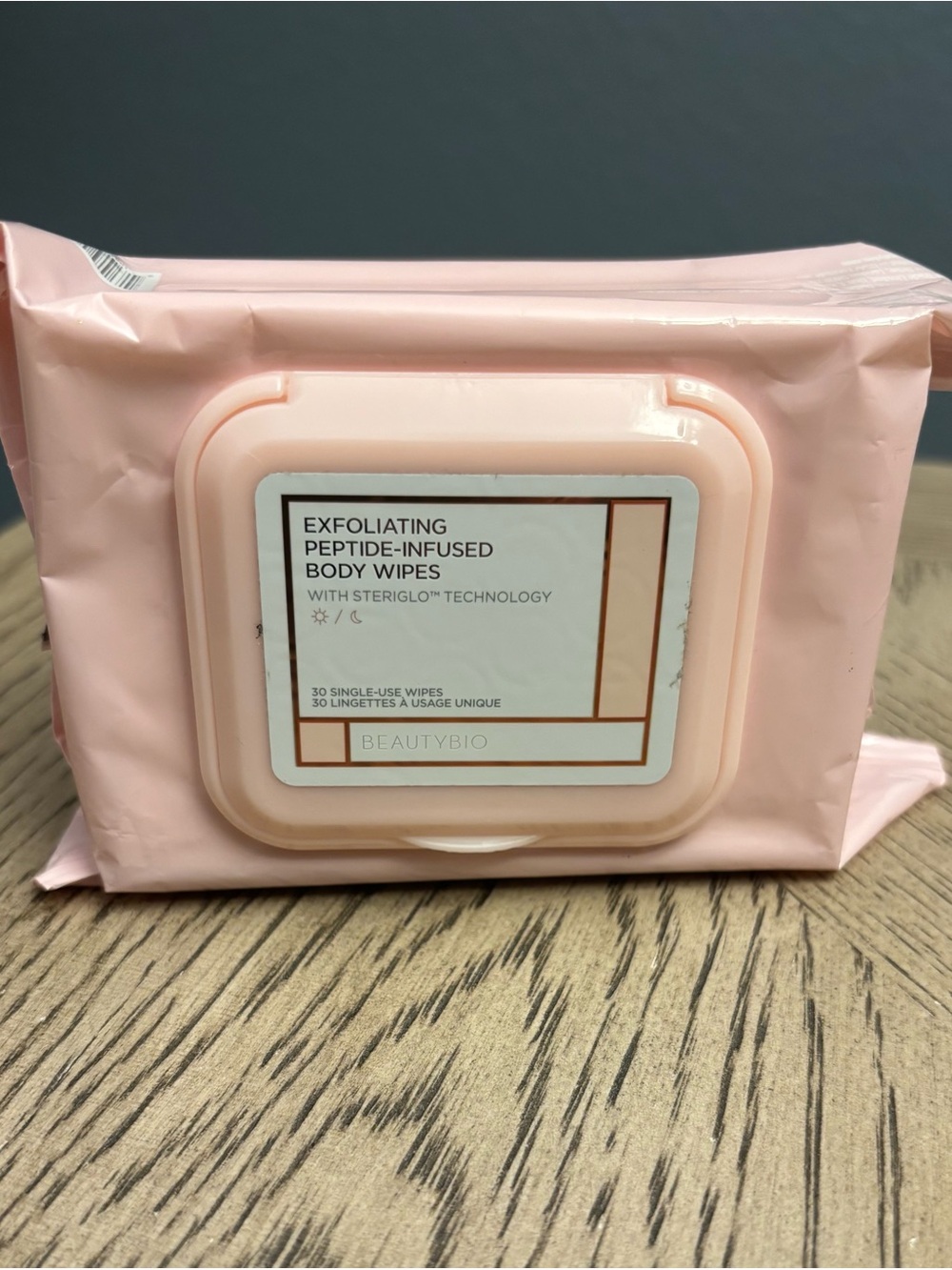 BeautyBio Exfoliating Peptide-Infused Body Wipes 30 Ct NIP
